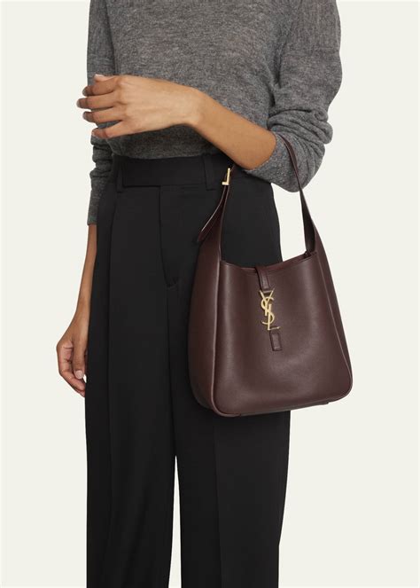 ysl hobo bag leather|Saint Laurent Le 5 A 7 YSL Small Hobo in Smooth Supple Leather.